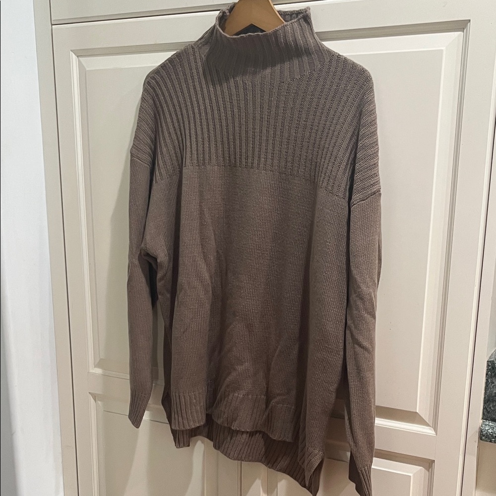 Pink Lily Taupe Knit Sweater